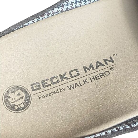 Gecko Man Suede Slip-On Loafers Memory Foam Insole Moccasin Design Shoe - Picture 7 of 9